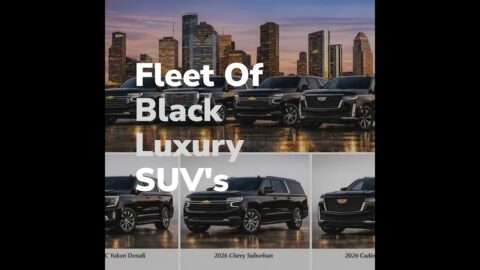 Premium fleet of black luxury SUVs #luxury #business #family #travel #airport #houstonsuvrentals
