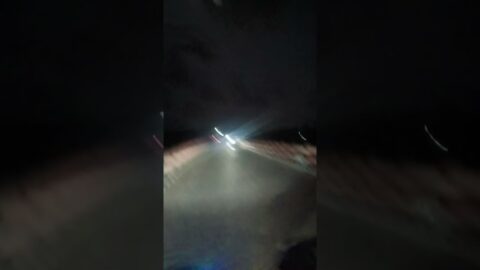 Black Night #travel Ride Dangerous road #nature